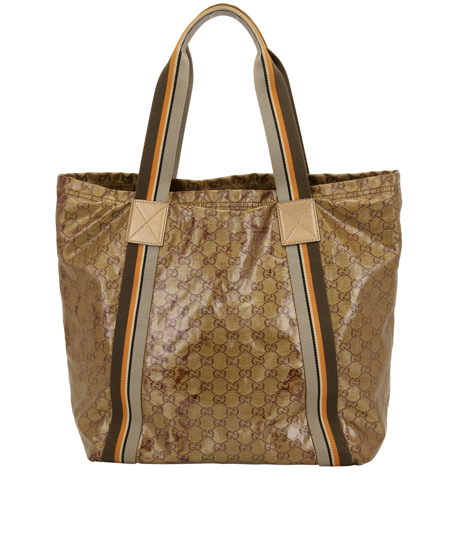 Vintage Sherry Line Tote, &pound;210, Handbags, Bronze, Bronze/Canvas, Back view